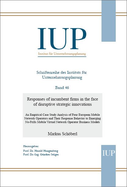 Responses of incumbent firms in the face of disruptive strategic innovations