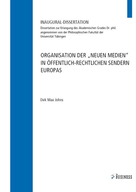 Organisation der „Neuen Medien“ in öffentlich-rechtlichen Sendern Europas