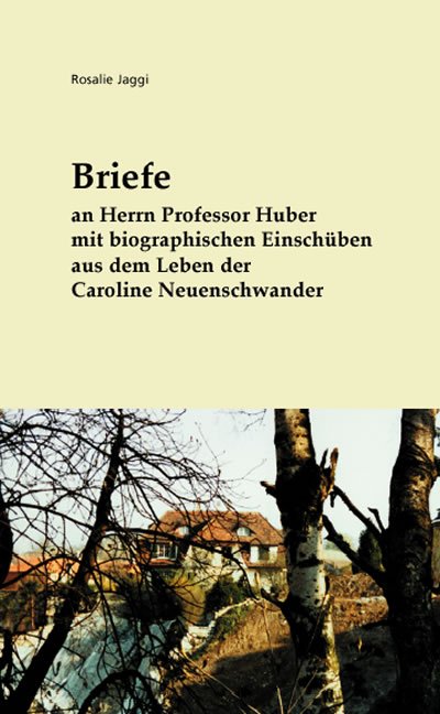 Briefe an Herrn Professor Huber mit biographischen Einschüben aus dem Leben der