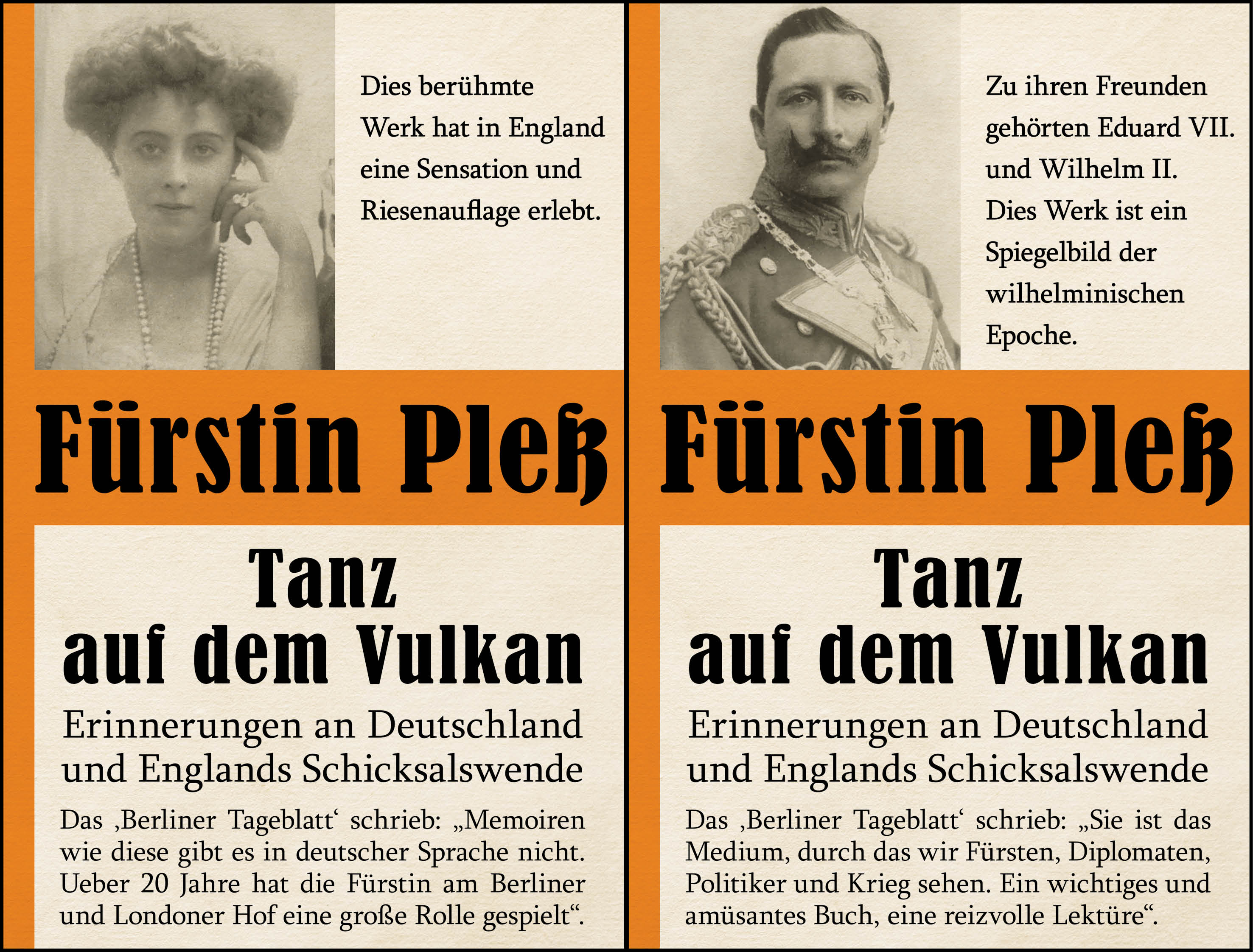 Tanz auf dem Vulkan – Erinnerungen an Deutschlands und Englands Schicksalswende – Bd. 1 + 2